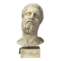 Hippocrates Father of Medicine Physician Head Bust Sculpture Museum Copy - £50.41 GBP