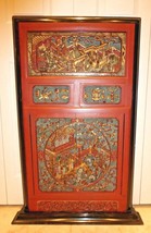 PleaseAntique Chinese Massive &amp; Intricately Carved Gold Gilt Wood Panel Wall Art - £546.79 GBP