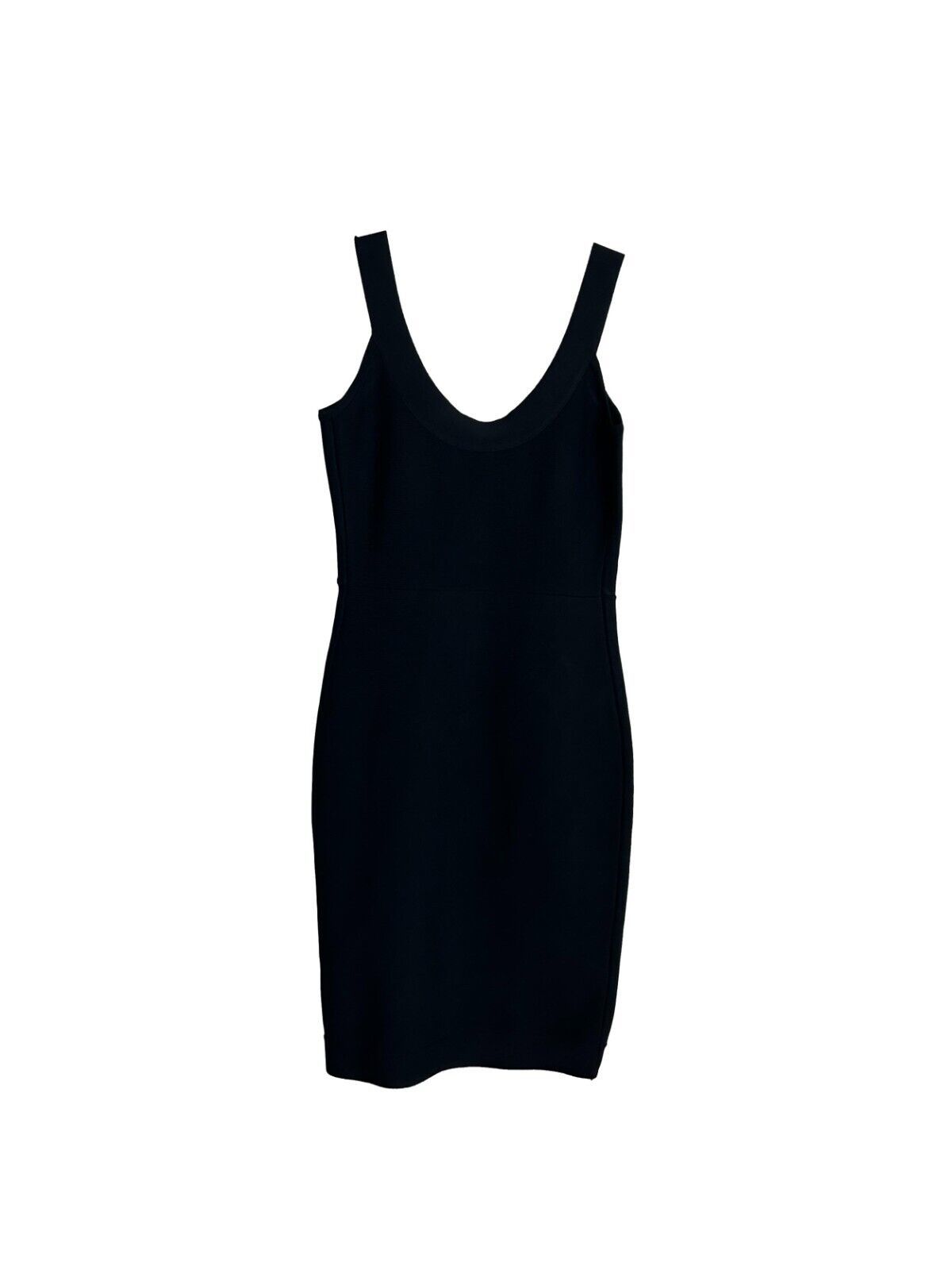 Primary image for BCBG Maxazria Womens Size XS Dress Black Bodycon Exposed Zipper Sleeveless Knit