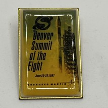 Lockheed Martin Denver Colorado Summit Advertisement Enamel Lapel Hat Pin - £4.68 GBP