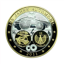 Germany 10 Euro Coin 2011 Silver 125 Years of Automobile 36mm 03889 - $49.49