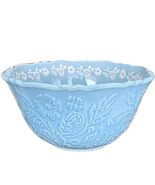 Pioneer Woman ~ Floral Embossed ~ 10&quot; Serving Bowl ~ Stoneware ~ LIGHT BLUE - $1,100.64 MXN