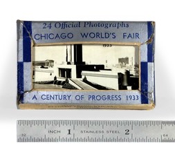 1933 Chicago Worlds Fair Century of Progress Set of 24 Small Photos by Stadler - £14.76 GBP