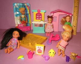 Barbie Chelsea Sister Kelly Doll Toddler Prince Playhouse Play House Lot  - £19.97 GBP