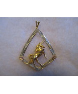 Unicorn 10K Black Hills Gold Pendant / Charm  by Landstrom Vintage  - £74.20 GBP