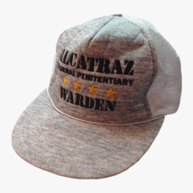 Alcatraz Federale Penitenziario Warden Visiera Cappellino Grigio Bianco ... - £5.58 GBP