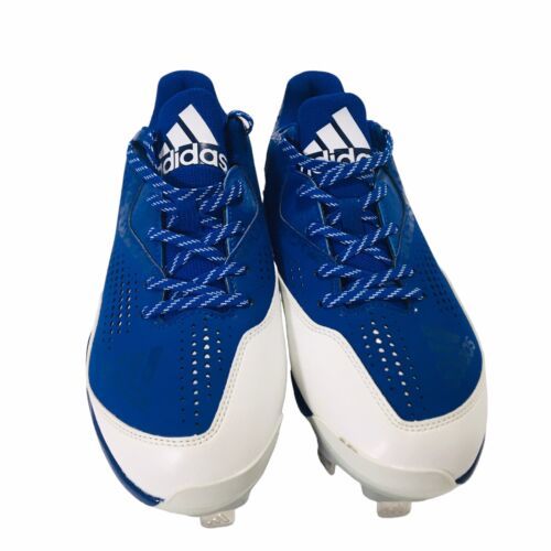 Adidas Men&#39;s Freak X Carbon Baseball Cleat Metal Royal White Silver Sz 8.5 - $47.44