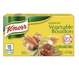 knorr vegetable boullion 2.1 oz box (pack of 3) - £22.19 GBP