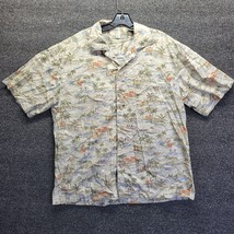 VTG. Batik Bay Hawaiian Shirt L Native Island Fishing/Surfing 100% Cotton - £10.05 GBP