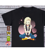 Android 18 Waifu Girl T Shirt Cosplay Tee Gift Ecchi 90s Anime Manga Jap... - $19.87+