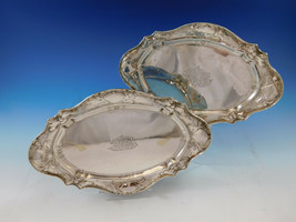 Martele by Gorham .950 Sterling Silver Pair Footed Serving Trays #4740 (#0923) - £7,391.92 GBP