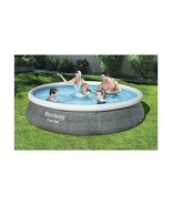 Bestway Round Swimming Pool Rattan 530 Gal Filter Pump Set Easy To Assem... - £206.01 GBP
