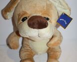 Royal Plush Toys Puppy Dog 12" Beige Tan Soft Plush Big Sad Eyes Stuffed... - $19.61