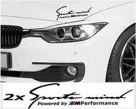 2x Quality Sports Mind Produced By M Performance Eyebrow Hood Bmw Stickers - £11.96 GBP