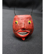 Vintage Halloween Paper Mache Devil Miniature Candy Holder Holiday Decor  - $37.18