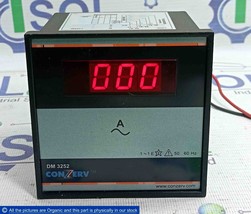 Conzerv DM 3252 1-Phase Digital Ammeter CT 100/5A CL1  FS 100A DM3252 Sc... - $4,194.13 MXN