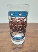 Vintage  Pepsi-Cola 1970&#39;s Tiffany Style Stained Glass Cup - $5.99