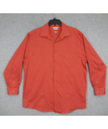 Van Heusen Men&#39;s Dress Shirt Long Sleeve Regular Fit Orange Size 17 - £8.26 GBP