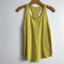 Lululemon Love Tank Top S Yellow Racerback Pleate Scoop Neck Sleeveless Pullover - £14.38 GBP