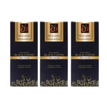 3 X Nugano Black Coffee 100% Organic Ganoderma Lucidum Reishi Dark Expre... - £48.15 GBP