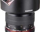 Samyang SY14M-C 14mm F2.8 Ultra Wide Fixed Angle Lens for Canon , Black - £360.84 GBP