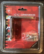 Corner Brace 2.5&#39;&#39; x 3/4&#39;&#39; with Screws (Set of 2) - $6.20