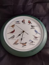 1997 MFA Quartz Singing Bird Clock 12 Most Popular North American Song Birds - $19.99