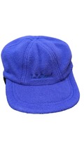 LL Bean Hat Blue Polartec Fleece Trapper Hat Cap Size Medium Vintage 90s USA - £31.16 GBP