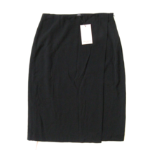 NWT MM. Lafleur Logan in Black Crinkle Crepe Faux Wrap Pencil Skirt 16 - £41.25 GBP