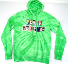 Youth Machine Capuche Sweat Taille L Hommes Vert Tie And Dye Graphique A... - £22.73 GBP