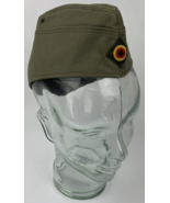 Vintage German Military Army Green Hat Garrison Overseas Wedge Side Cap ... - $15.83