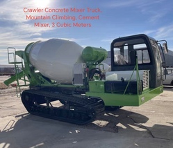 Crawler Concrete Mixer Truck, Mountain Climbing, Cement Mixer, 3 Cubic Meters - $53,537.00