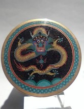 Fine Chinese Cloisonne 5 Claw Dragon Tea caddy container humidor - $689.35