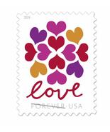Hearts Blossom Love US Forever Stamps Wedding, Celebration, Graduation (... - £62.93 GBP