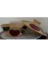 Vintage ~ Watt Casserole Dish with Lid ~ Beige Apple Design ~ Ovenware ~... - $84.20 CAD