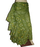 Henna Pistascio Green 25Yard Tribal Gypsy Jaipur Authentic Gypsy ATS Skirt - $136.75 CAD