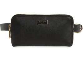 Kate Spade zip top Logo belt bag Fanny Pack ~NWT~ Black L/XL - £45.79 GBP
