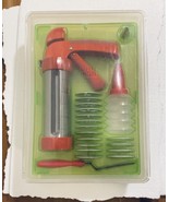 Kuhn Rikon Stainless Steel Cookie Press with 16 Molds, 1 Tip Sealed - $19.79