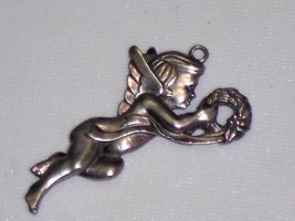 Gorham Christmas Ornament ANGEL WITH WREATH 1985 Silverplate - £12.01 GBP