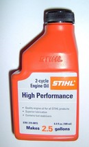 1 High Performance 2 cycle Engine Oil 6.4oz MAKES 2.5 GALLON STIHL 0781-319-8015 - $20.67