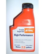 1 High Performance 2 cycle Engine Oil 6.4oz MAKES 2.5 GALLON STIHL 0781-... - £18.76 GBP