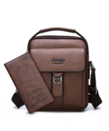 JEEP BULUO Brand New High Quality Leather Crossbody Messenger bag and Wa... - $61.97 CAD