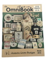 The OmniBook at Work Cross Stitch Pattern Book Professions Humor Boss Baker CEO - £5.50 GBP