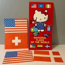 Vintage Sanrio 1976 Hello Kitty Flags Of The World Stationery - $24.99