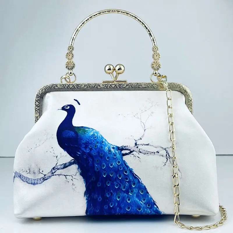  Designer Evening  Bags Women Peacock Printing Crossbody Bags for Women Handbags - £62.37 GBP