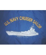 USN US Navy Cruiser sailor men&#39;s windbreaker size medium-large - £19.75 GBP