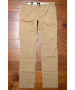HUGO BOSS Hombre Arroz Ajustado Algodón Elástico Med Beige Chinos 40R Eu 56 - $64.14