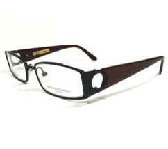 Dana Buchman Eyeglasses Frames GEORGIA BK Black Brown Rectangular 52-18-135 - £29.21 GBP