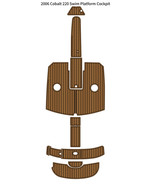 2006 Cobalt 220 Swim Platform Cockpit Pad Boat EVA Foam Faux Teak Deck F... - $1,229.56 CAD