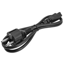 1M EU 3 Prong 2 Pin AC Laptop Power Cord Adapter Cable Black - £7.59 GBP
